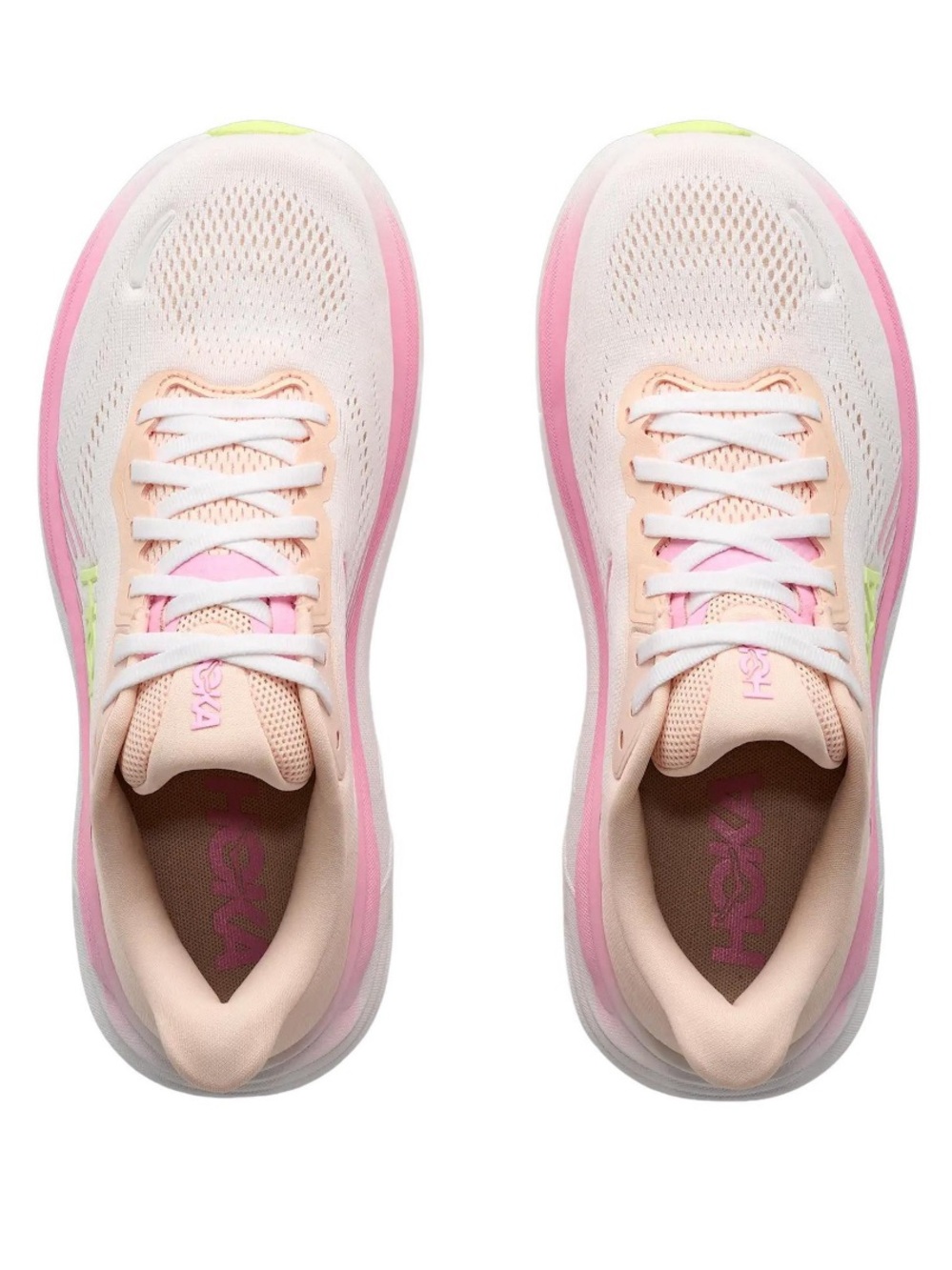 🍋‍🟩💖 HOKA CLIFTON 11 PINK LIME GLOW 🍋‍🟩💖 - Picture 3 of 4